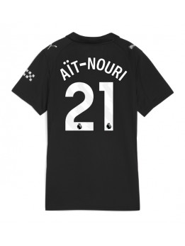 Ženski Nogometna dresi replika Manchester City Rayan Ait-Nouri #21 Gostujoči 2025-26 Kratek rokav Ženski Nogometna dresi replika Manchester City Rayan Ait-Nouri #21 Gostujoči 2025-26 Kratek rokav